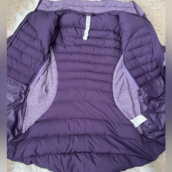 {Lululemon} Fluff Off Down Jacket in Deep Zinfandel - Womens 6